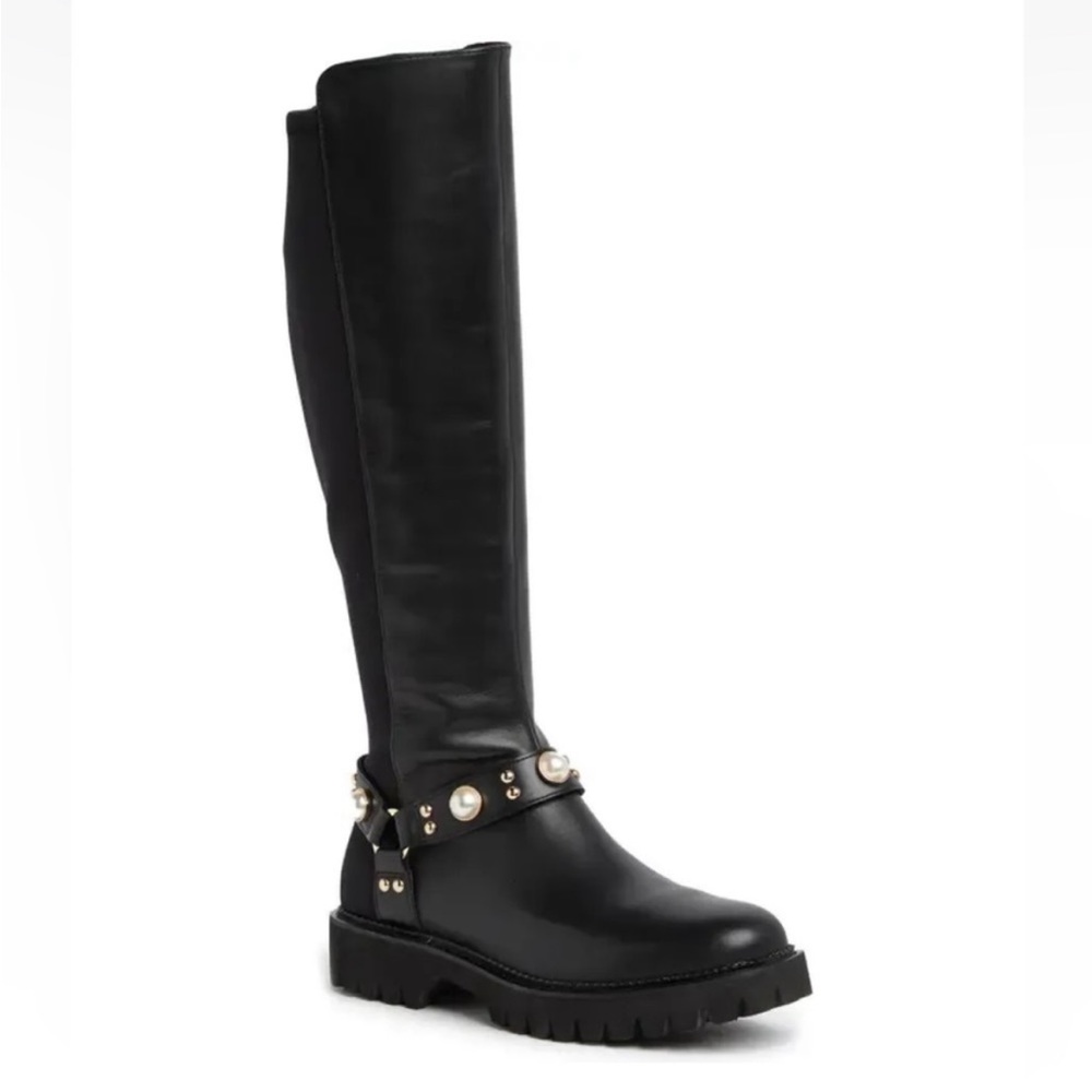 NEW Karl Lagerfeld Paris Renley Black Tall Boots Size 8.5